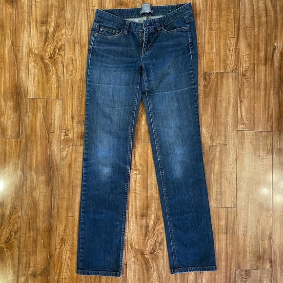 ANN‎ TAYLOR Women’s Blue Jean Modern Fit Straight Size 2 - Picture 1 of 9